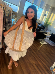 Large Sky And Ivory Pol Tote Bag
