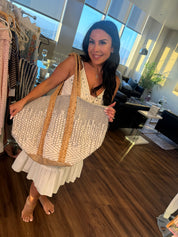Large Sky And Ivory Pol Tote Bag