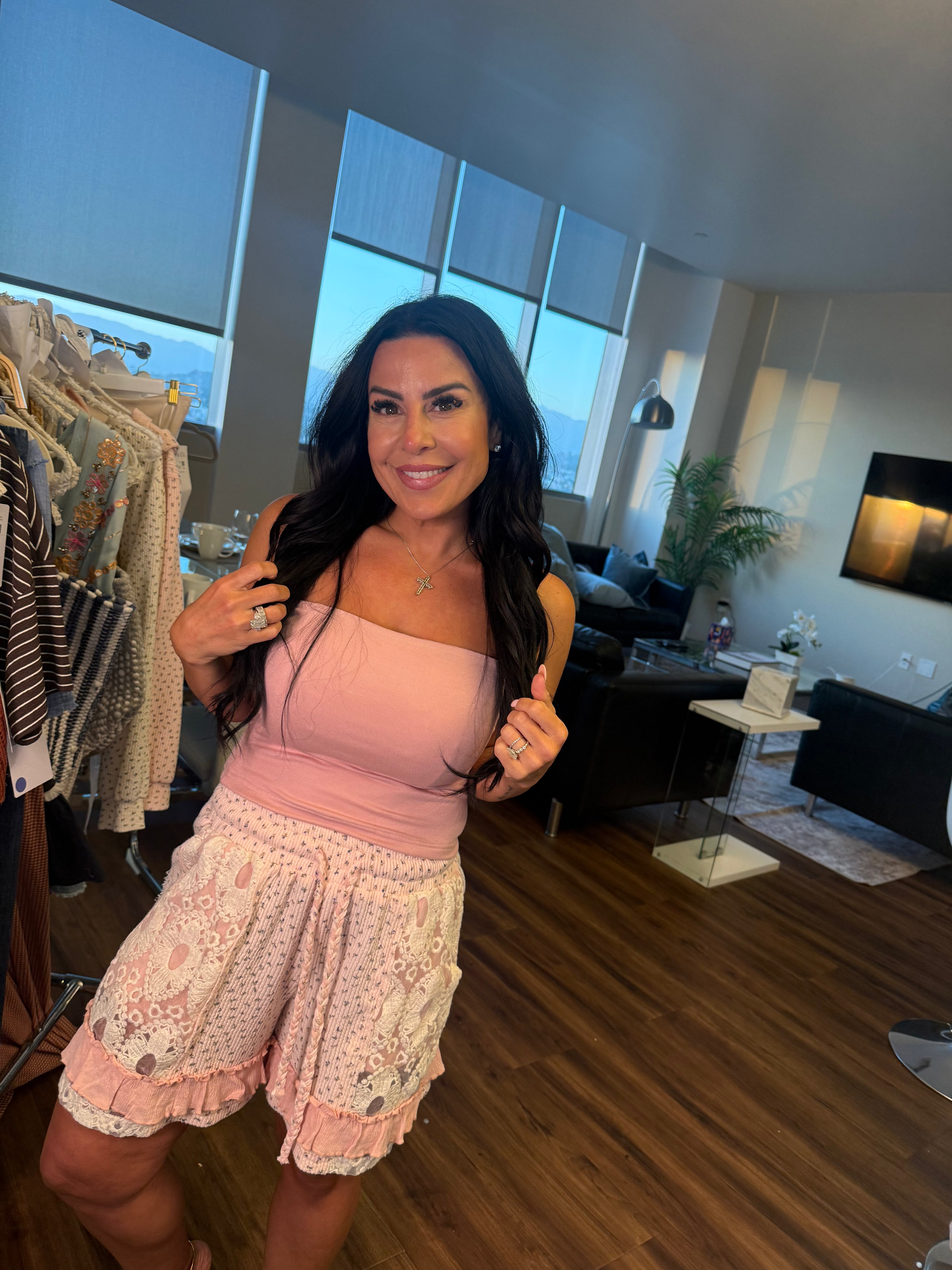 Ultra Soft Stitch and Co Pink Tube Top