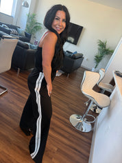Stitch and Co Black and White Chic Jumpsuit