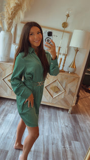 Chic Kelly Green Dress