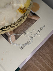 Silver and Crystal Tennis Bracelt