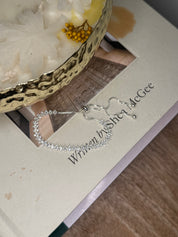 Silver and Crystal Tennis Bracelt