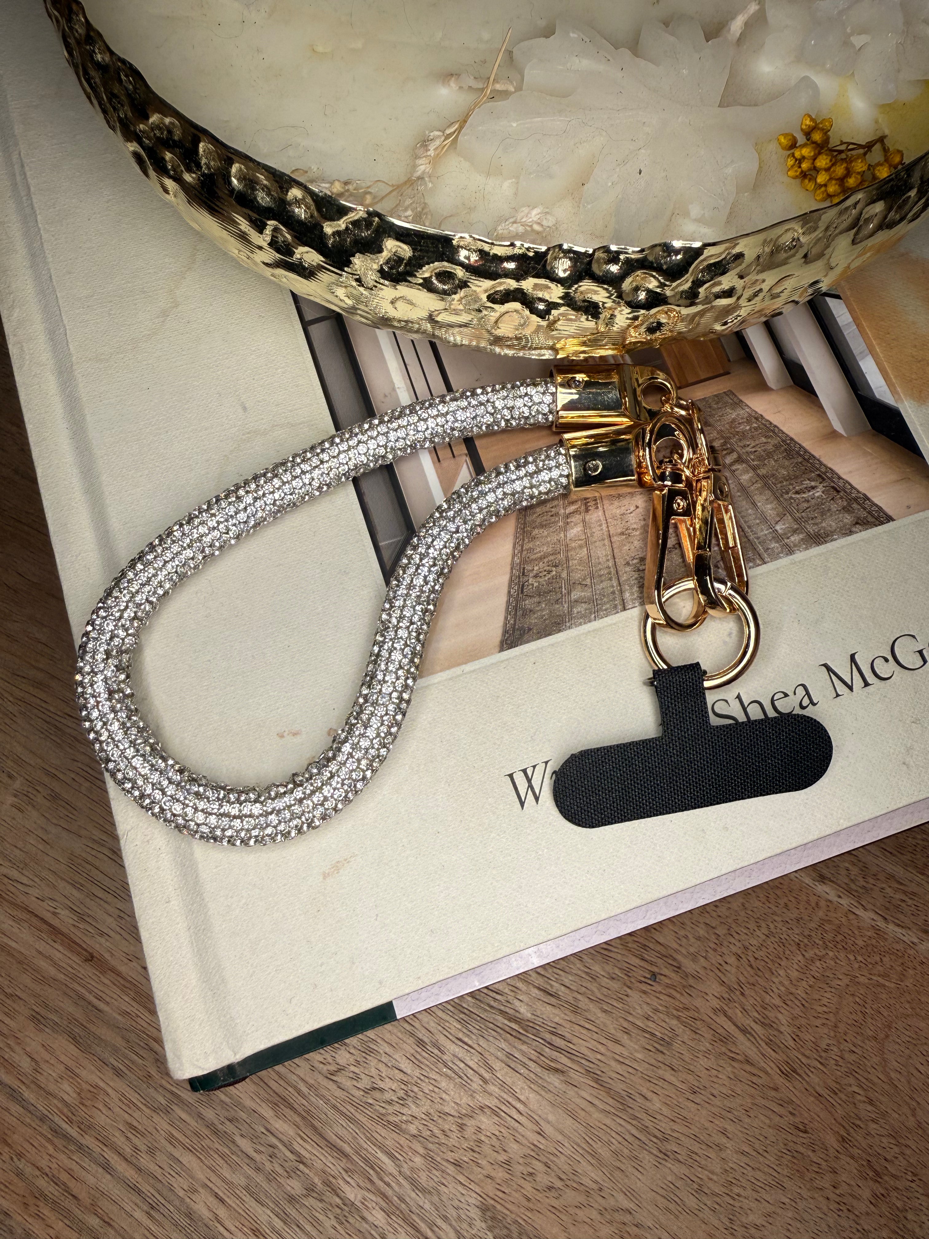 Crystal Phone Chain Wristlet