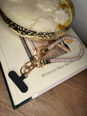 Crystal AB Phone Chain Wristlet