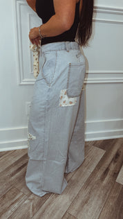 POL Denim and Stary High rise Star Pants