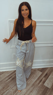 POL Denim and Stary High rise Star Pants