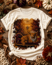 Highland Cow Wallpaper Cream Graphic Tee