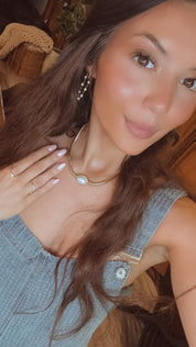 Gold and Pearl Pendnat Necklace