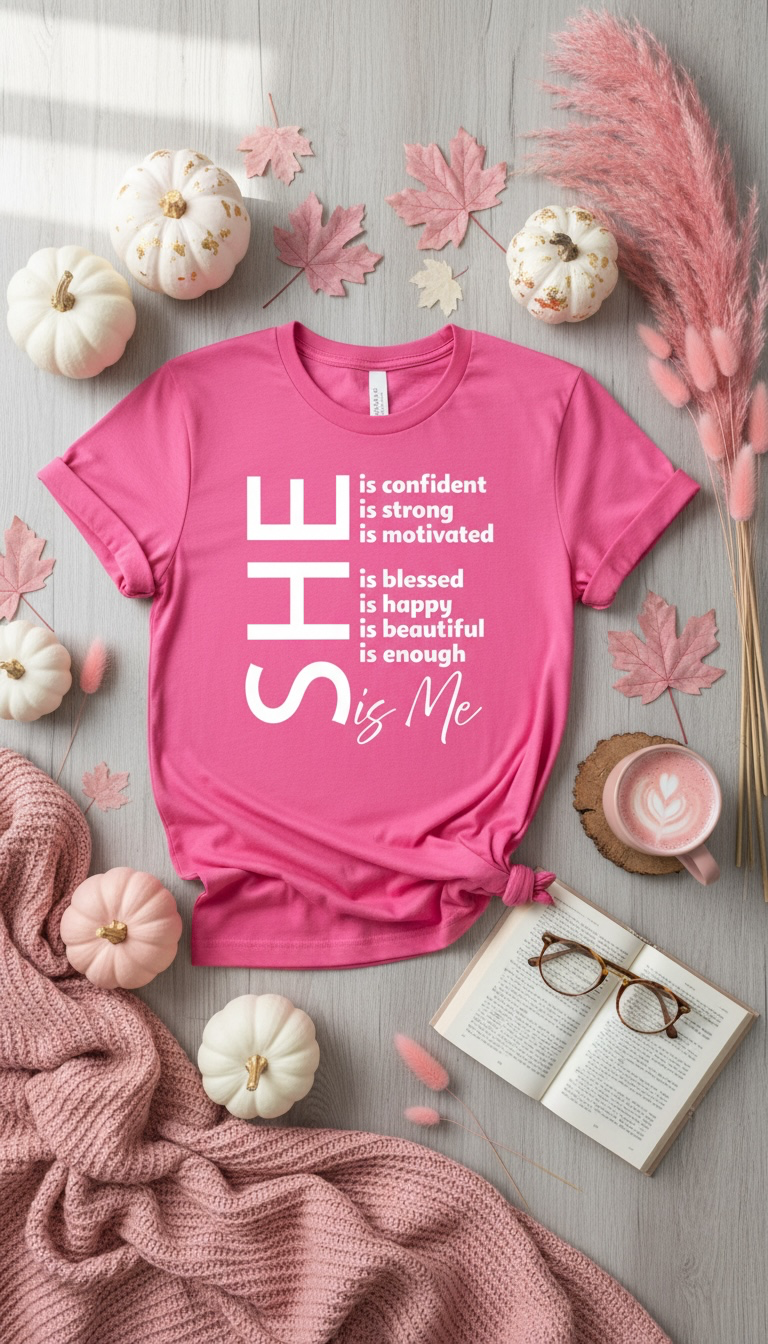 She is me T-shirt (Neon Pink)