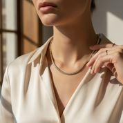 Bella Neane 5MM 20" Gold Tennis Necklace