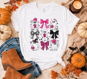 Cute Ghost w/Bows white Halloween  Graphic tee (collective)
