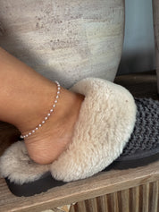 Gold and Pearl Dainty Anklet