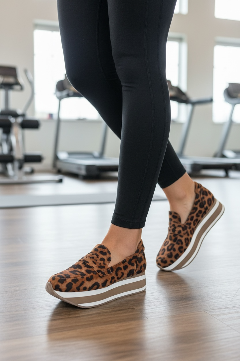 Leopard High top Corky Loafer