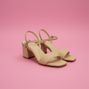 Chic Ivory Heel Mia shoes