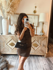 Chic Black and Gold Hand Bag
