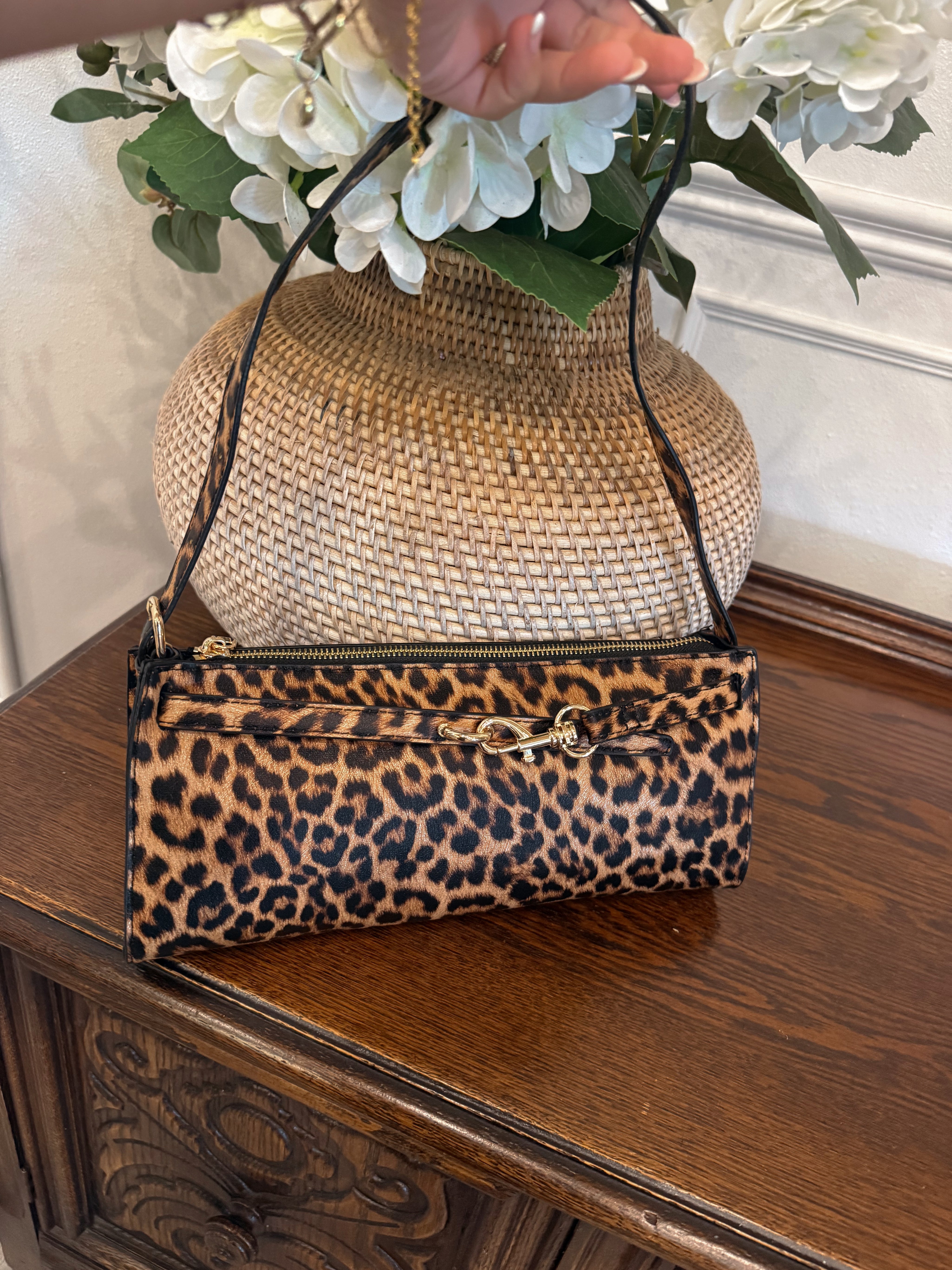 Leopard Inspiired Hang Bag