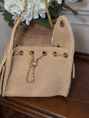 Large Woven Wicker Purse