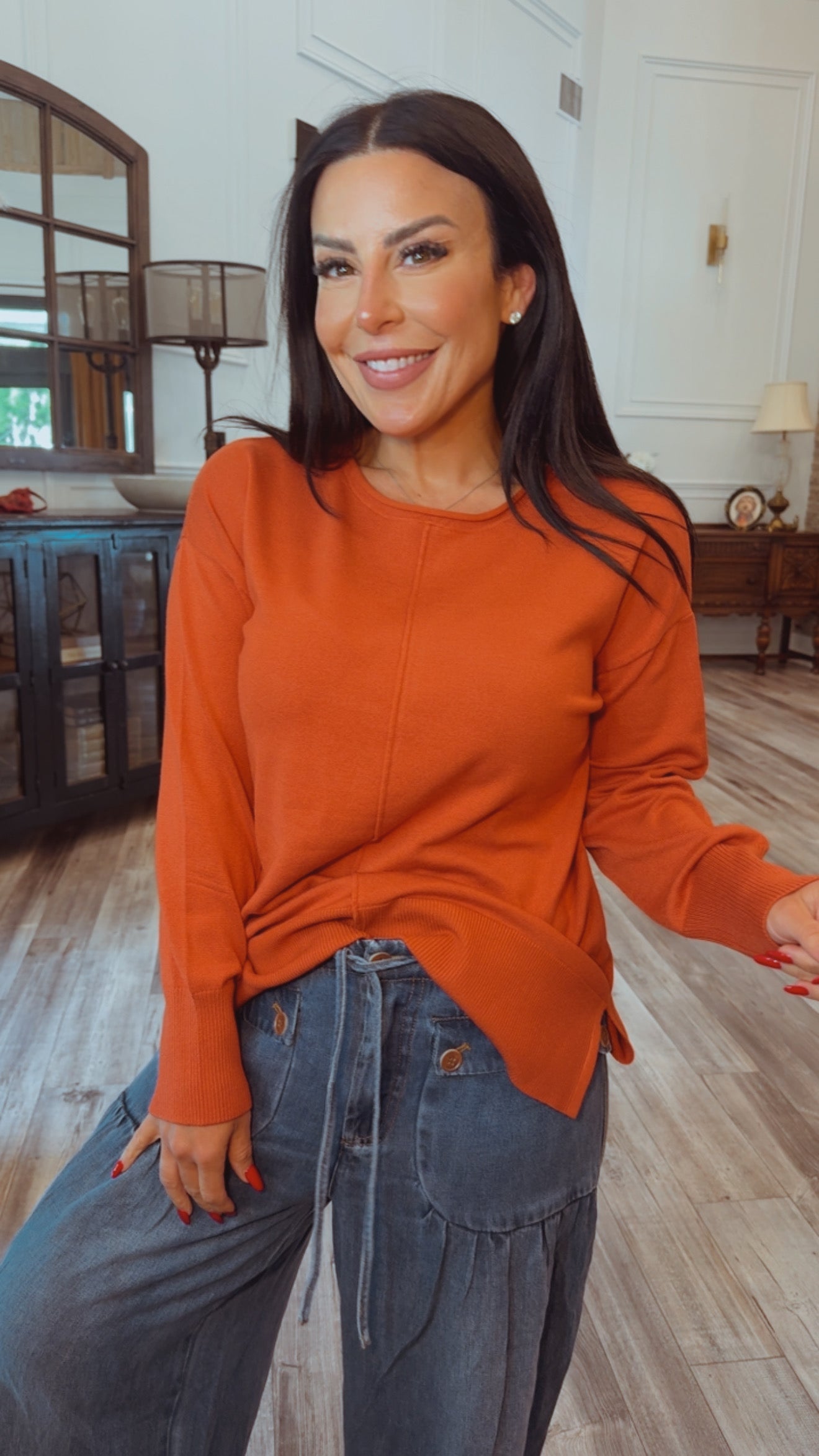 Luxe Ultra Soft Cinnamon Camille and Co Pullover