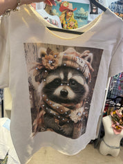 Indigo BlueDiva Bling Racoon Top