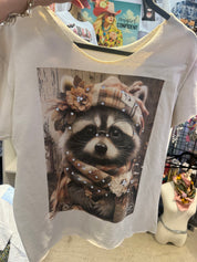 Indigo BlueDiva Bling Racoon Top