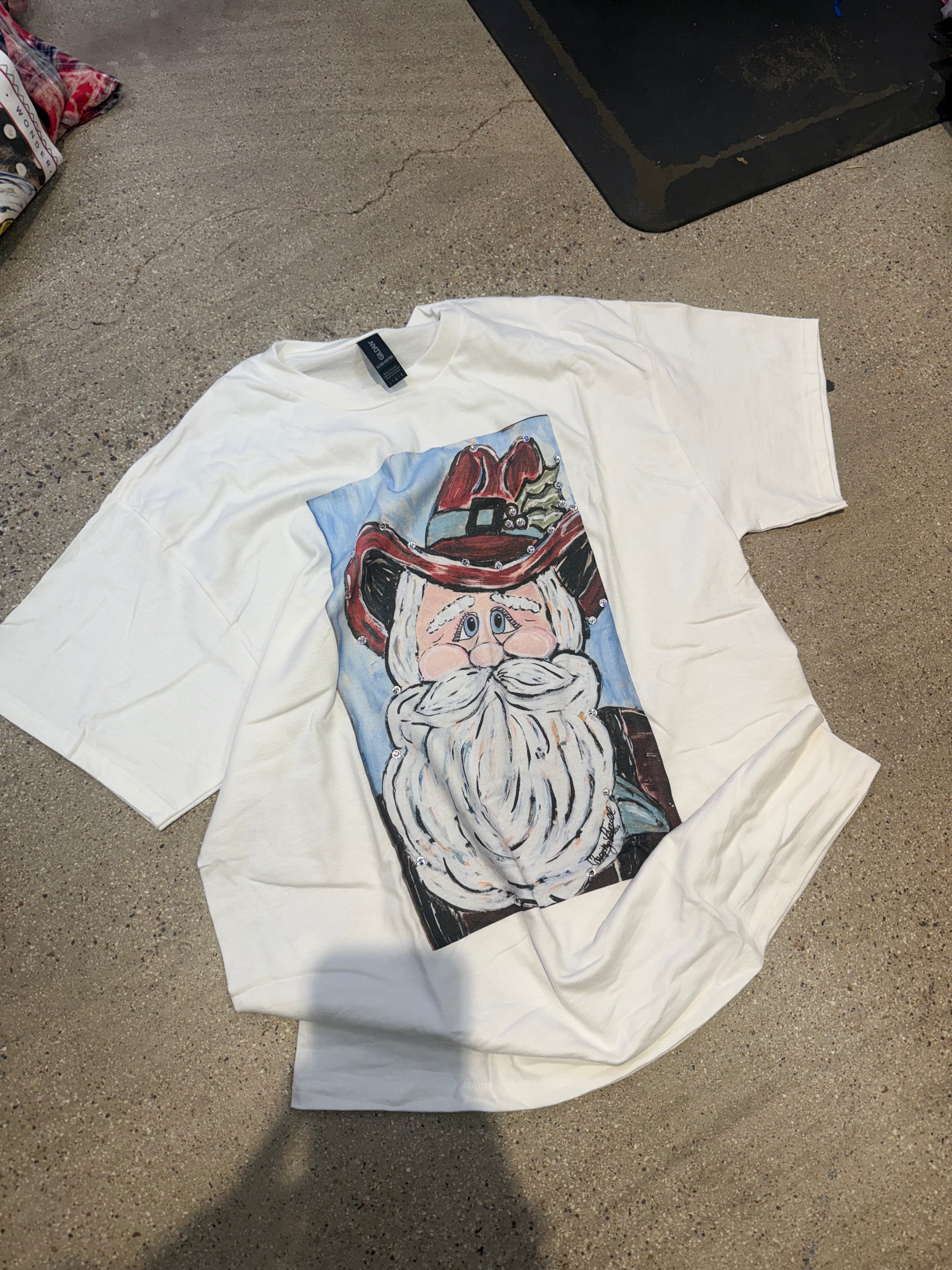 Indigo BlueDiva Santa Claus Cowboy Top