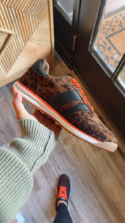 Corky Dark Cheetah And Hot Pink Sneakers