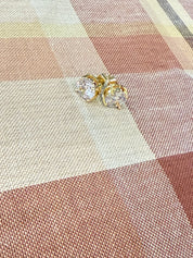 Large Gold Dipped Diva Stud Earrings