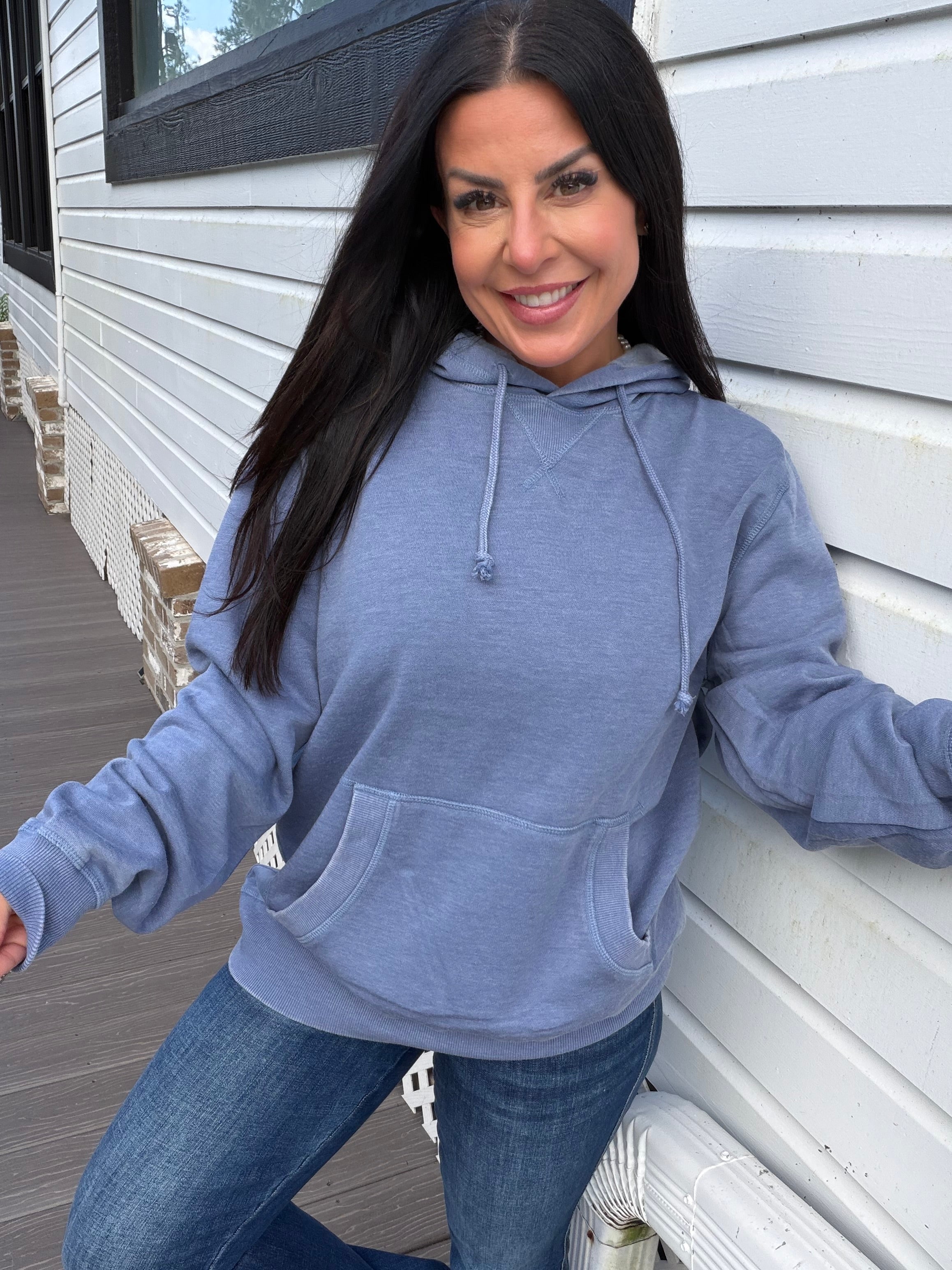 Denim Blue Lightweight Everyday Hoodie