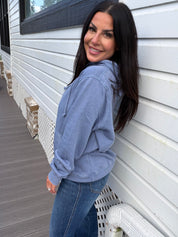 Denim Blue Lightweight Everyday Hoodie