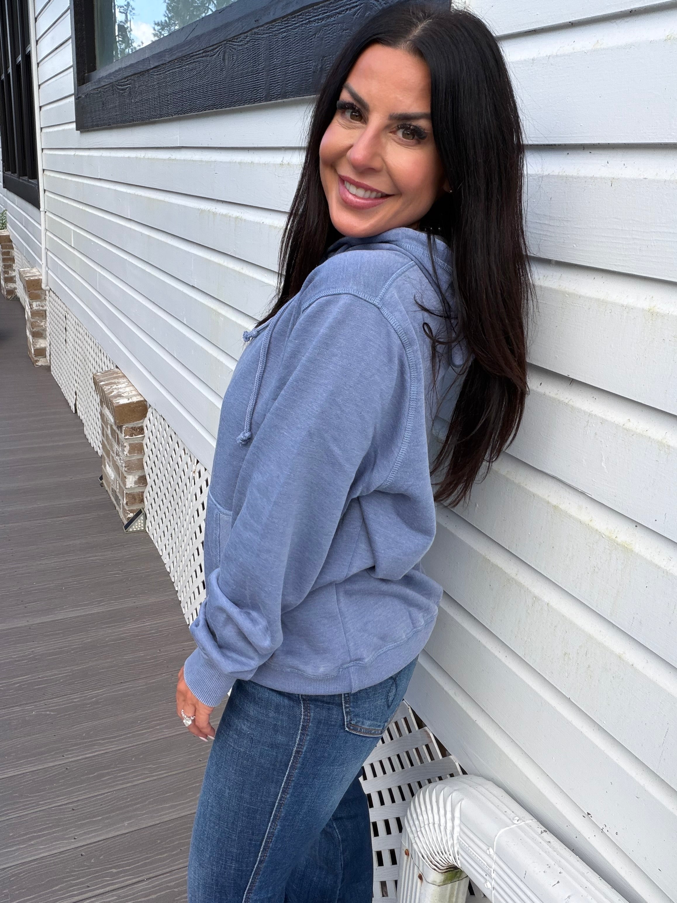 Denim Blue Lightweight Everyday Hoodie