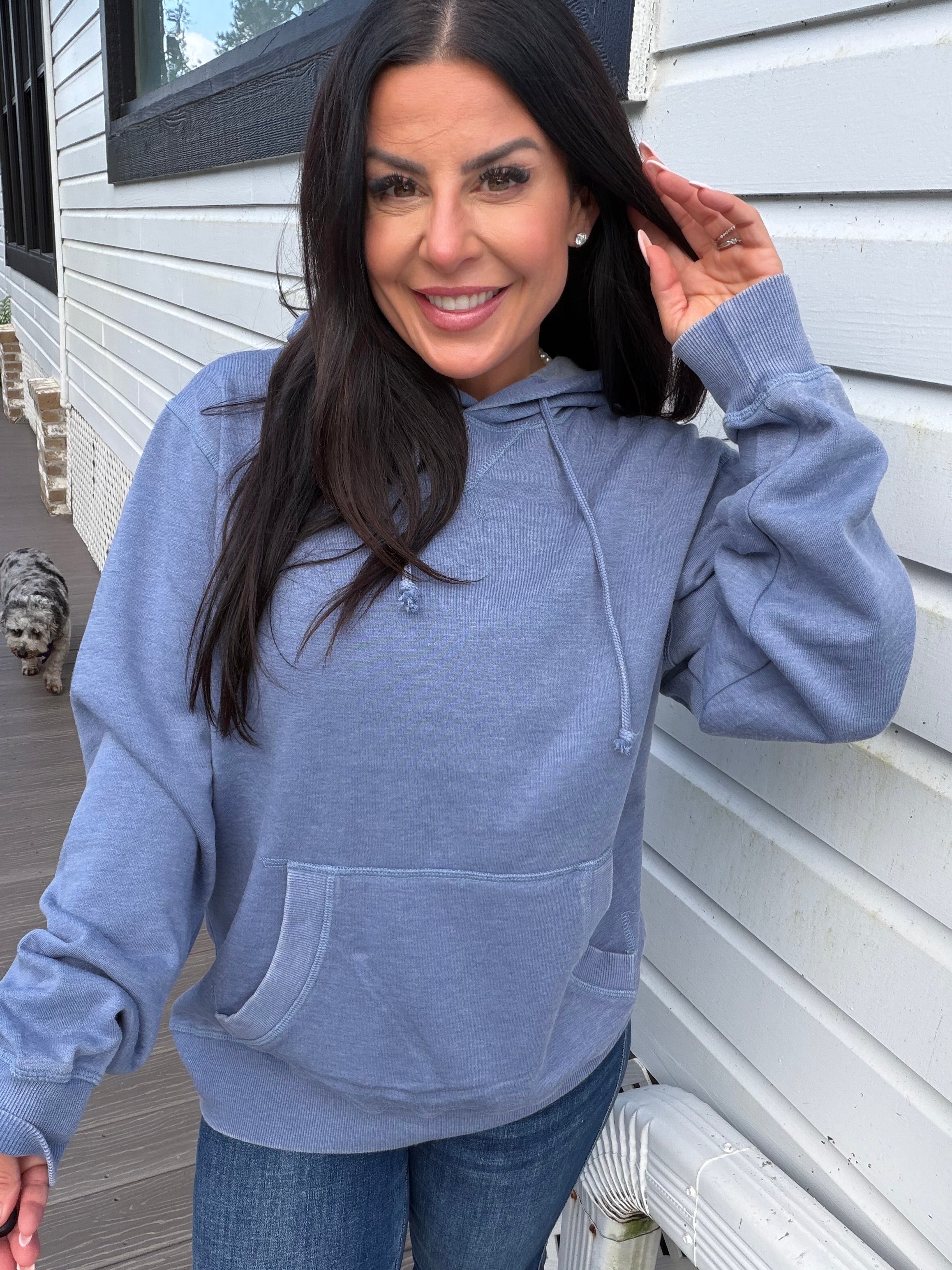 Denim Blue Lightweight Everyday Hoodie