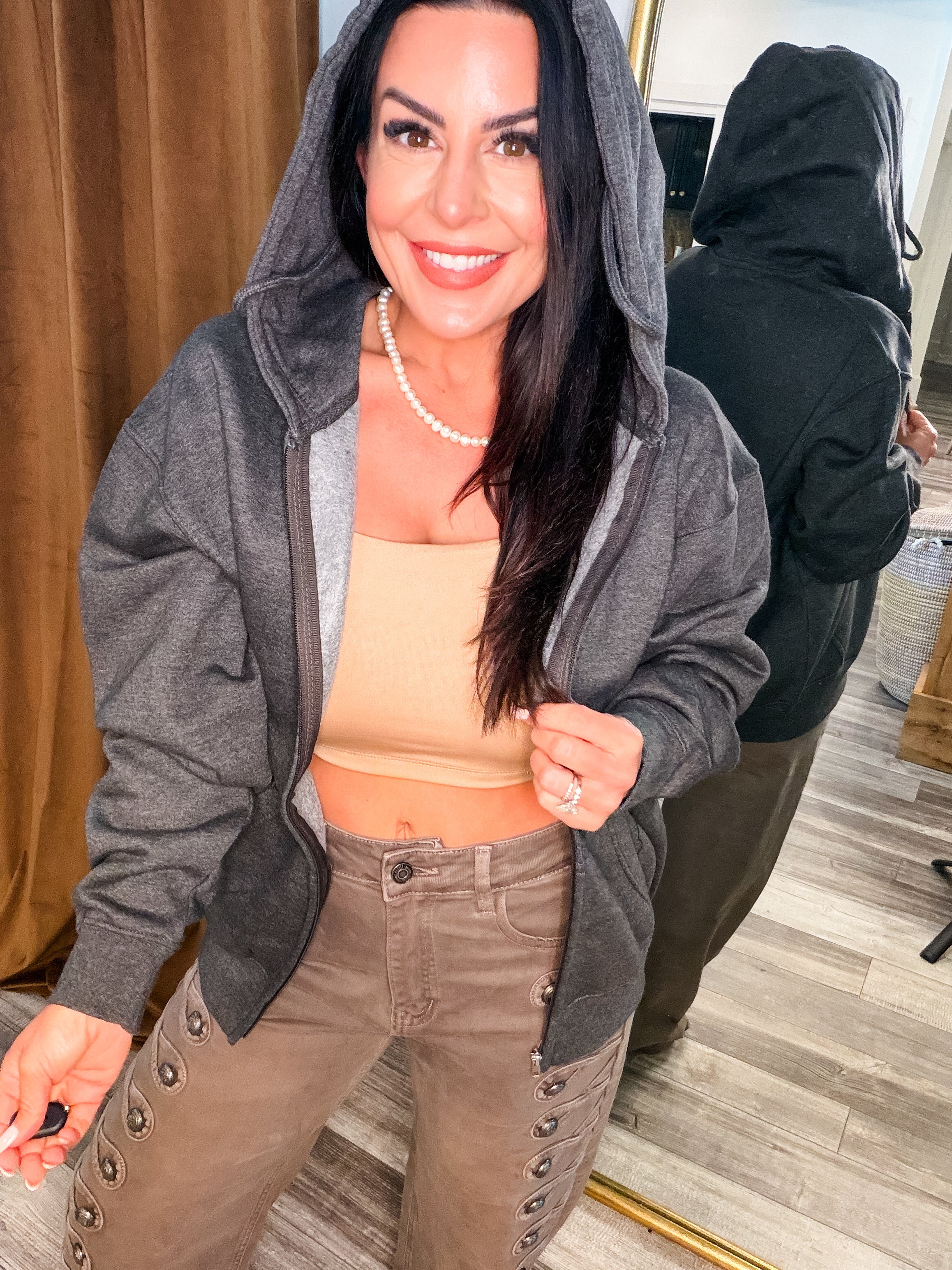 Charcoal Ultra Soft Full Zip Hoodie