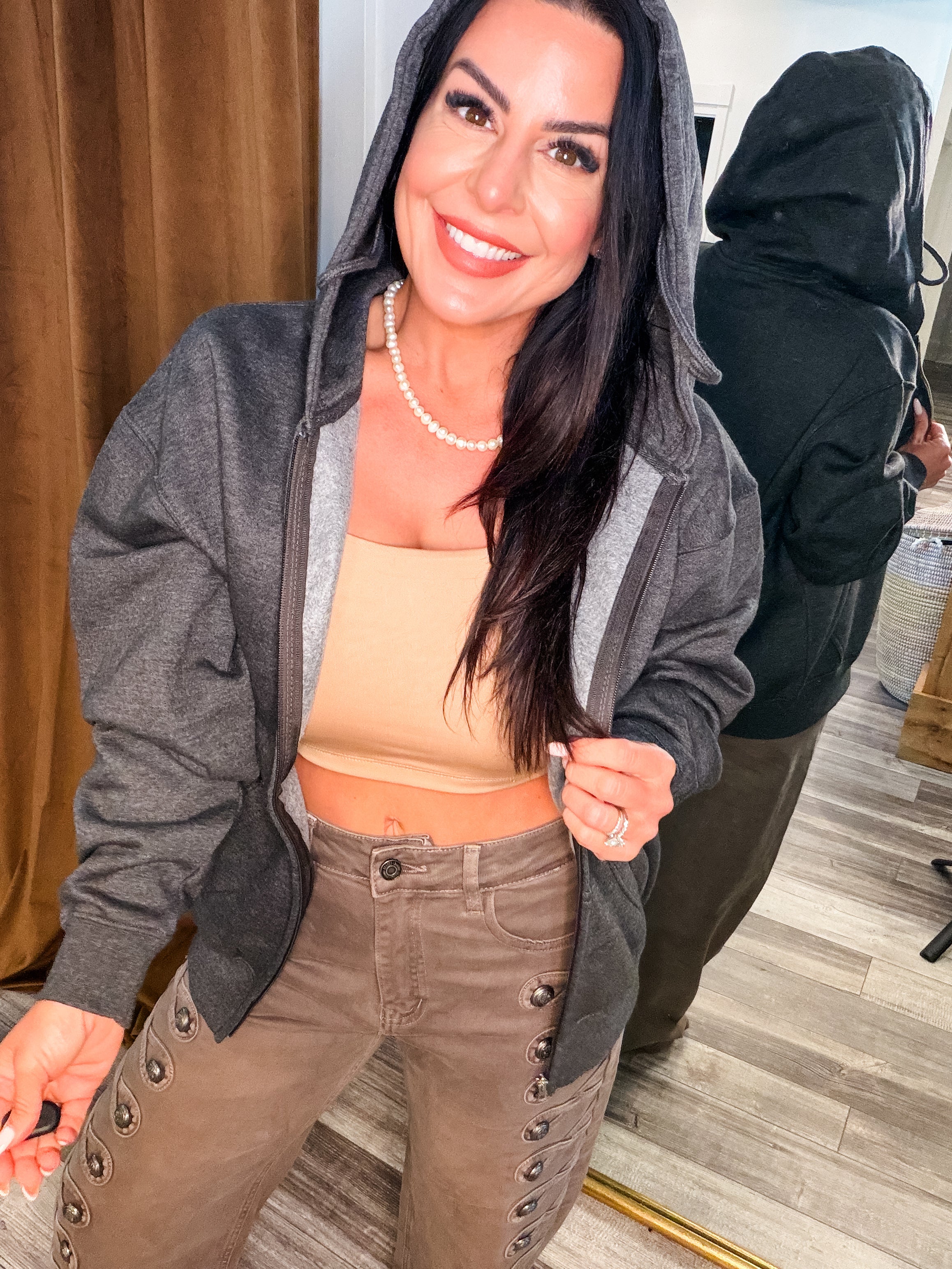 Charcoal Ultra Soft Full Zip Hoodie
