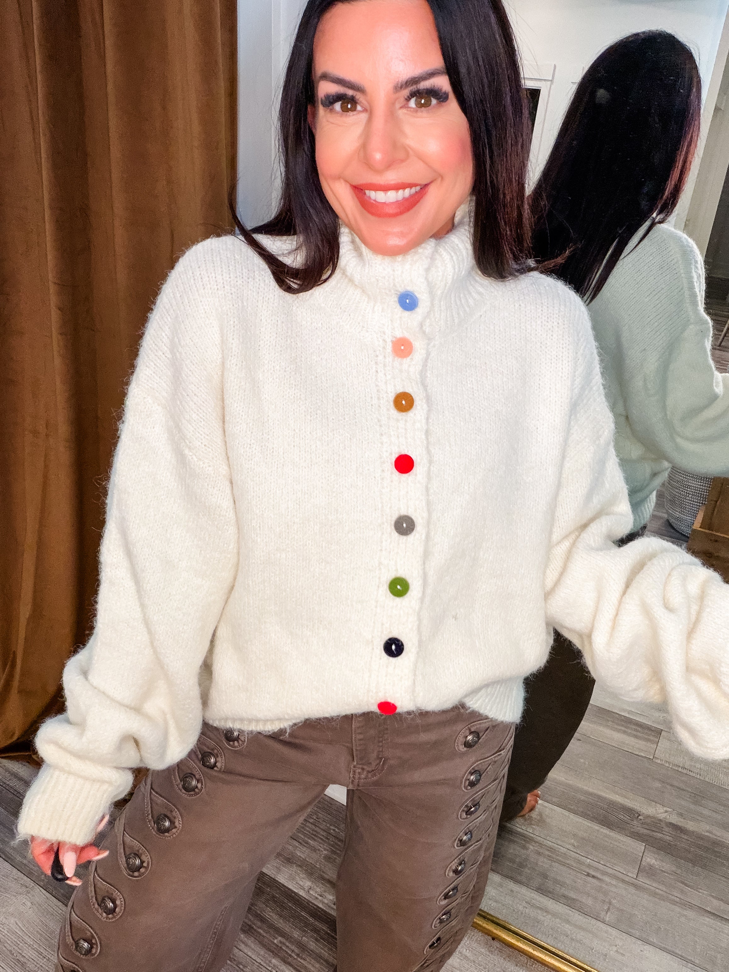 Pol Ultra Soft Knit Button Cardi