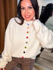 Pol Ultra Soft Knit Button Cardi