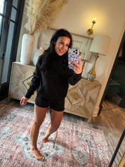 Ultra Soft Black Long Sleeve Hoodie