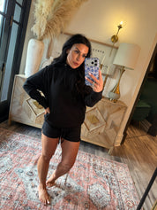 Ultra Soft Black Long Sleeve Hoodie