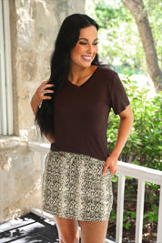 Sylvie Snake Skort