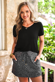Smokey Leopard Skort