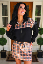Nora Plaid Skort