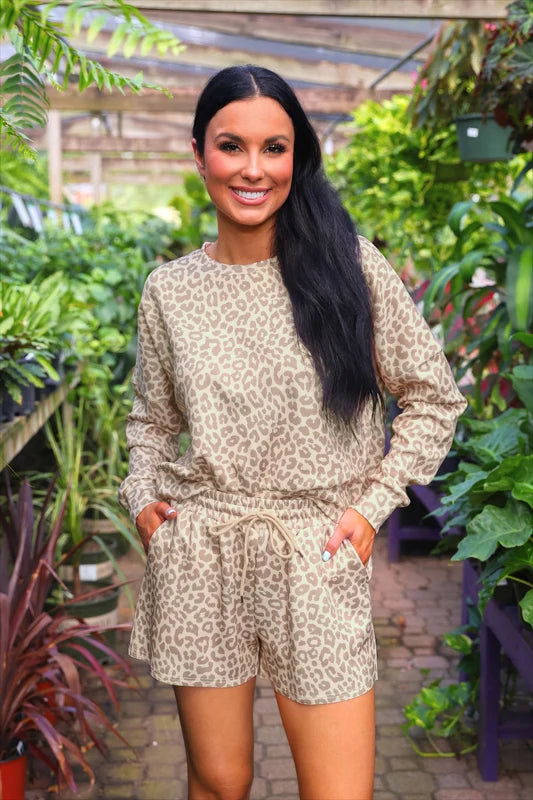 Luna Luxe Pullover Set Bella Leopard