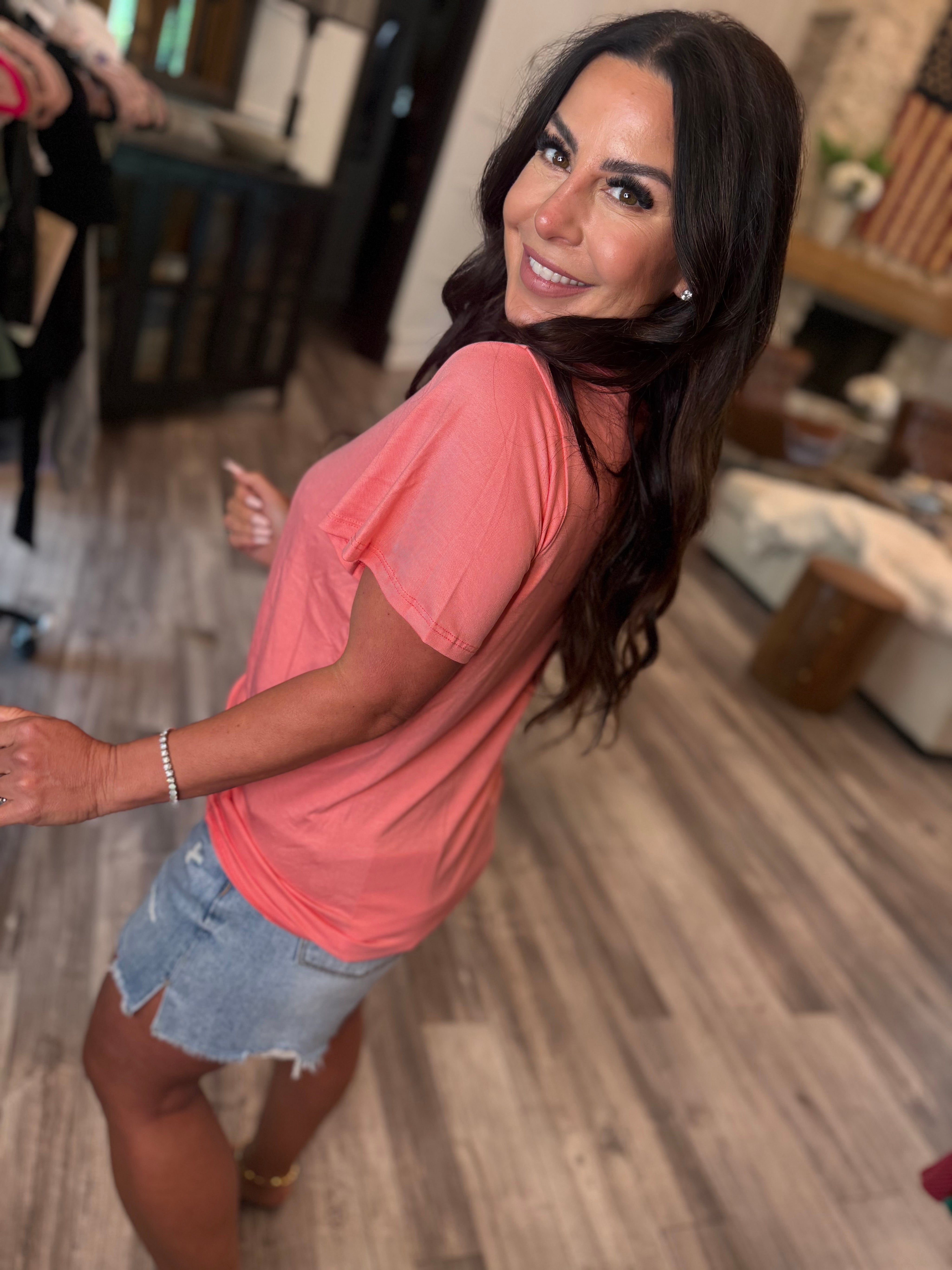 Blush Short Sleeve Top