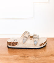 Morgana Western Sandal in Cream