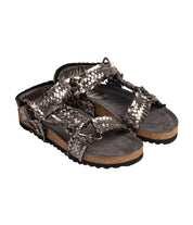 River Dance Woven Sandal in Pewter