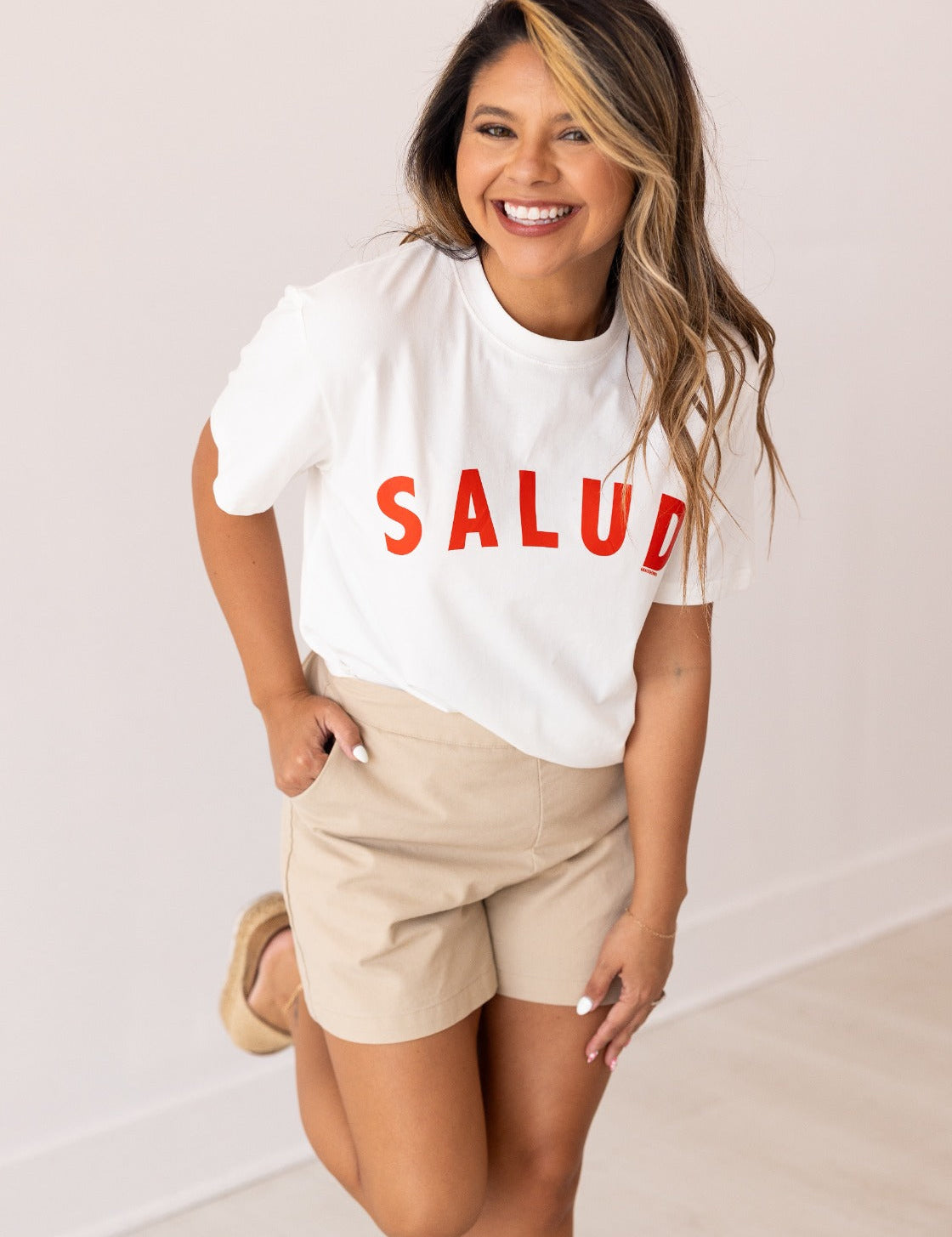 Salud On White True Fit Tee