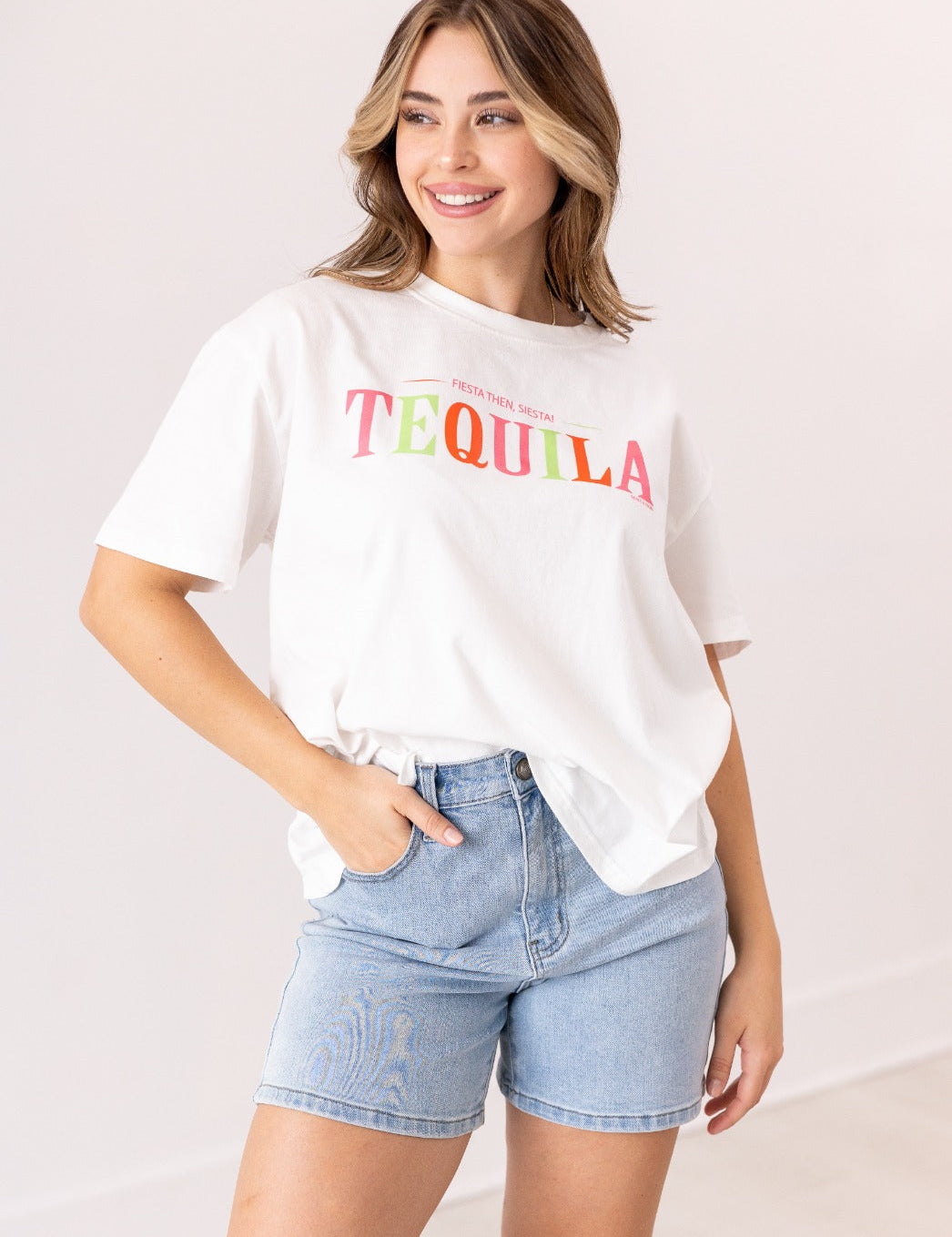 Tequila On White True Fit Tee