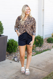 The Kathryn Button-Up, Leopard