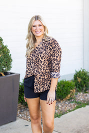 The Kathryn Button-Up, Leopard