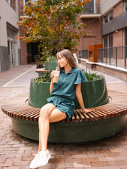 Forest Green Knit Shorts